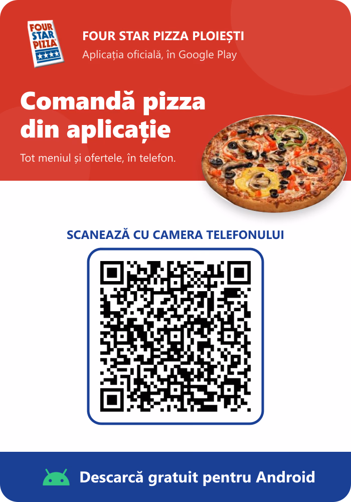 Cod QR pentru descărcarea aplicației Four Star Pizza pe Android din Google Play